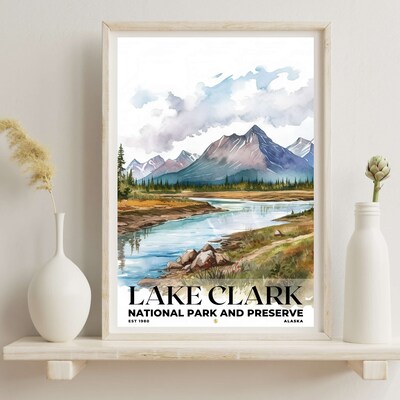 Lake Clark National Park and Preserve Poster, Travel Art, Office Poster, Home Decor | S4 - image6